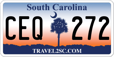 SC license plate CEQ272