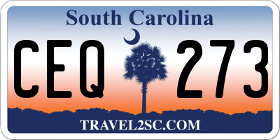 SC license plate CEQ273