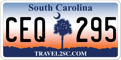 SC license plate CEQ295