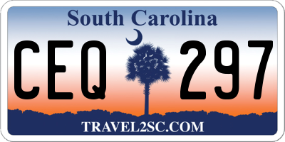 SC license plate CEQ297