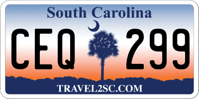 SC license plate CEQ299