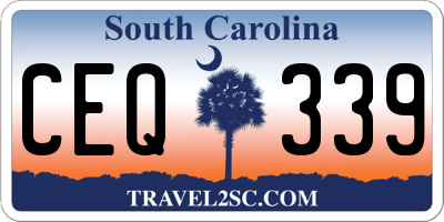 SC license plate CEQ339