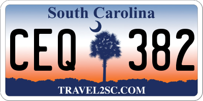 SC license plate CEQ382