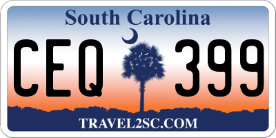 SC license plate CEQ399