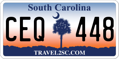 SC license plate CEQ448