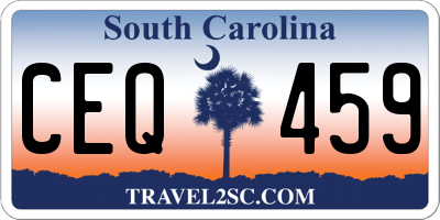 SC license plate CEQ459