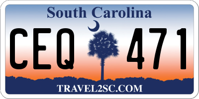 SC license plate CEQ471