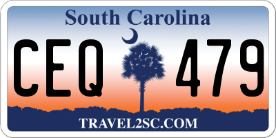 SC license plate CEQ479