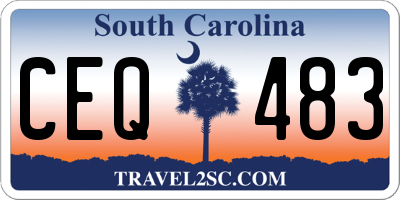 SC license plate CEQ483