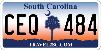 SC license plate CEQ484