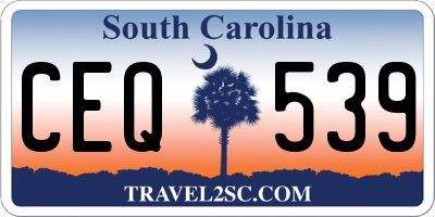 SC license plate CEQ539