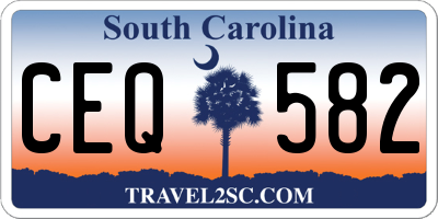 SC license plate CEQ582