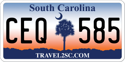 SC license plate CEQ585