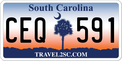 SC license plate CEQ591
