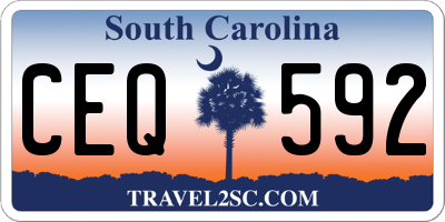 SC license plate CEQ592
