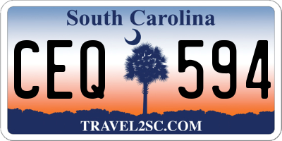 SC license plate CEQ594