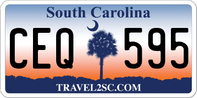 SC license plate CEQ595