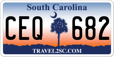 SC license plate CEQ682
