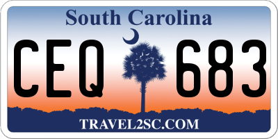 SC license plate CEQ683