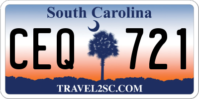 SC license plate CEQ721