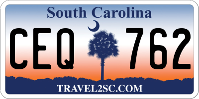 SC license plate CEQ762
