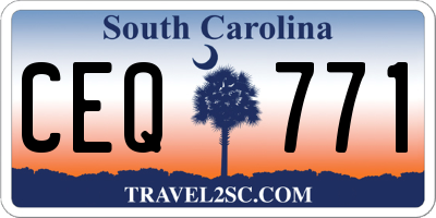 SC license plate CEQ771