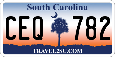 SC license plate CEQ782
