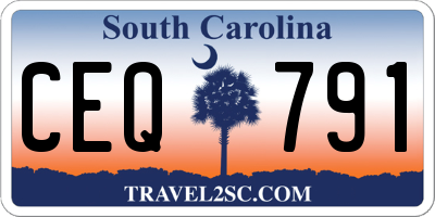 SC license plate CEQ791