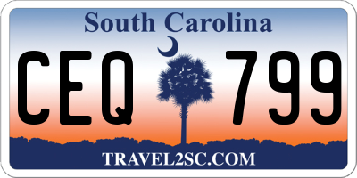 SC license plate CEQ799