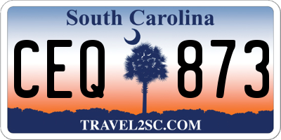 SC license plate CEQ873