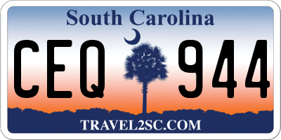 SC license plate CEQ944