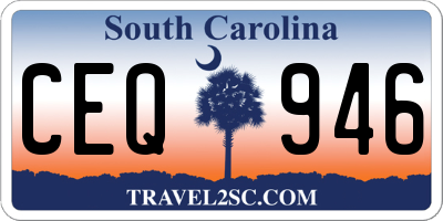 SC license plate CEQ946