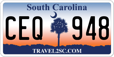 SC license plate CEQ948