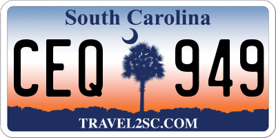 SC license plate CEQ949