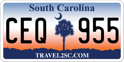 SC license plate CEQ955