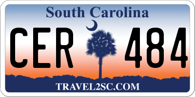 SC license plate CER484
