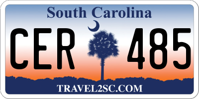 SC license plate CER485