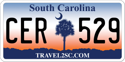 SC license plate CER529