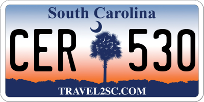 SC license plate CER530