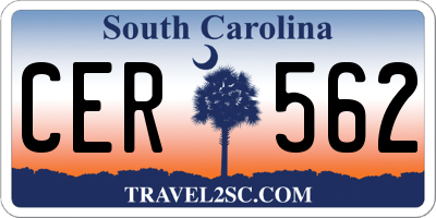 SC license plate CER562