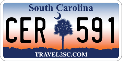 SC license plate CER591