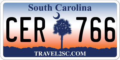 SC license plate CER766