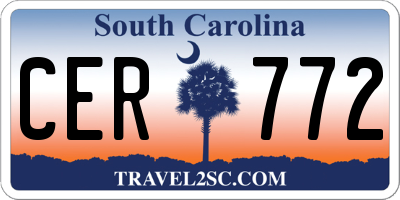 SC license plate CER772