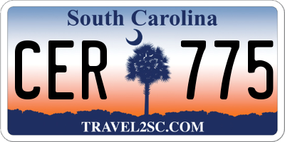 SC license plate CER775