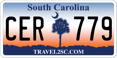 SC license plate CER779
