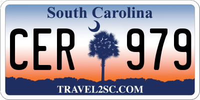 SC license plate CER979