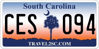 SC license plate CES094