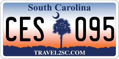 SC license plate CES095