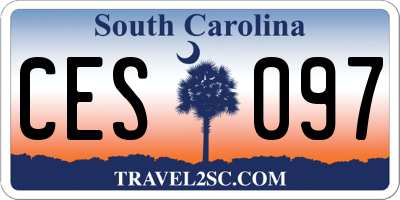 SC license plate CES097