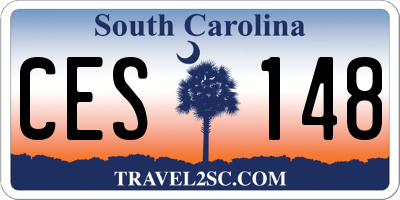 SC license plate CES148